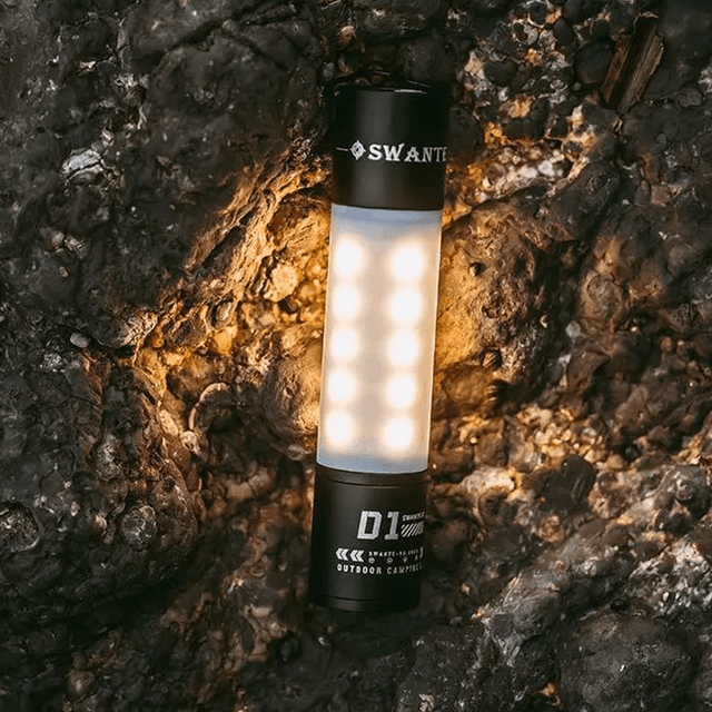 SWANTE Light Aluminium Alloy Camping Stick Light Waterproof Portable Hanging For Hunting Hiking Backpacking