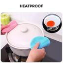 Silicone Dishwash Sponge Made of Food Grade Material for Dishes [Pack of 3] Sponge is Dishwasher Safe, Heat Resistant and BPA Free - Red/Purple/Blue - SW1hZ2U6MTQzNDQ3Mw==