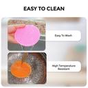 Silicone Dishwash Sponge Made of Food Grade Material for Dishes [Pack of 3] Sponge is Dishwasher Safe, Heat Resistant and BPA Free - Red/Purple/Blue - SW1hZ2U6MTQzNDQ3OQ==