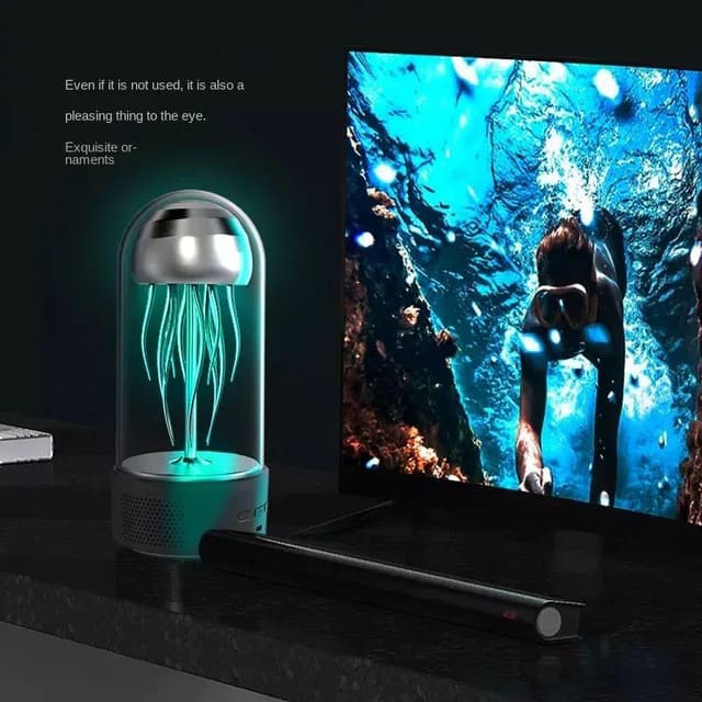 Creative Jellyfish Bluetooth Speaker Colorful Lamp