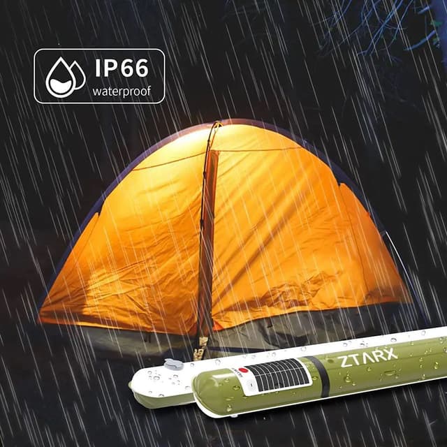 كشاف رحلات متنقل ليد قابل للنفخ والطي 4000 مللي أمبير Waterproof Inflatable Solar Tube Light