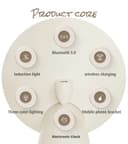 Moonlight Sensor Night Light With Wireless Charging BlueTooth Speaker Intelligent Home Alarm Clock