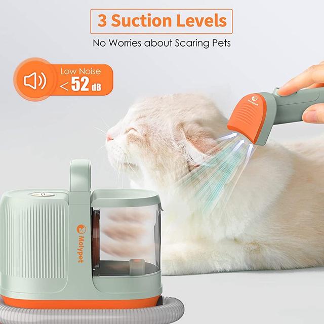 Molypet Dog Vacuum for Shedding Grooming Kit & Vacuum Suction - SW1hZ2U6MTQyMTMzMw==