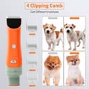 مكنسة كهربائية لتنظيف شعر الحيوانات مع مكينة حلاقة ومشط Molypet Dog Vacuum for Shedding Grooming Kit & Vacuum Suction