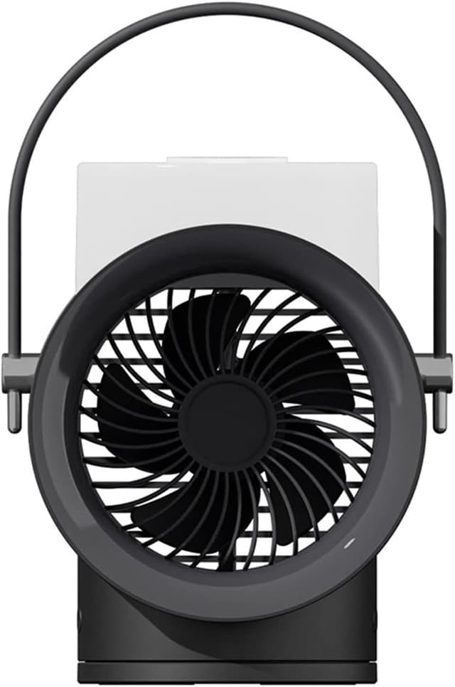 مروحة صغيرة متنقلة مع خزان ماء واضاءة مدمجة 4000 مللي أمبير Portable Wireless Fan Humidifier Diffuser