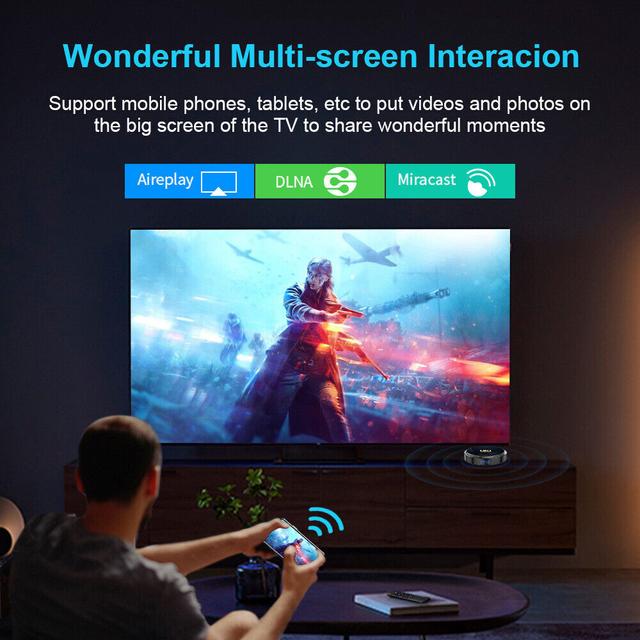 Wownect HK1 RBOX H8 Mini Smart Android TV Box 12.0 TV Box Allwinner H618 [2GB / 16GB] Set Top Box Supports 4K 6K + Dual WiFi 2.4G 5G , BT5.0 Streaming Media Player with Remote Control - SW1hZ2U6MTQzMTk0Mw==