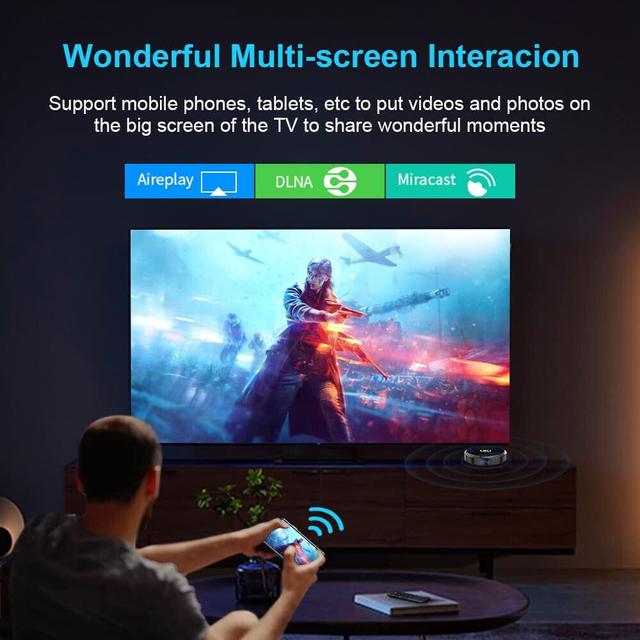 Wownect HK1 RBOX H8 Mini Smart Android TV Box 12.0 TV Box Allwinner H618 [4GB / 64GB] Set Top Box Supports 4K 6K + Dual WiFi 2.4G 5G , BT5.0 Streaming Media Player with Remote Control - SW1hZ2U6MTQzMTk2Ng==