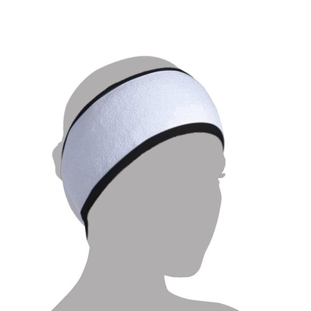 Wownect Makeup Cloth Reusable Microfiber Facial Headband Make up Hair Band [Soft Delicate Machine Washable] [3.1x24.8inch] StretchTowel for Sports Yoga Gym Band - White - SW1hZ2U6MTQzMjQ5OQ==