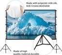 Wownect Projector Screen with Stand, 180 Inch Portable Indoor Outdoor Projection Screen 16:9 HD 4K Wrinkle-Free Outdoor Movies Screen with Carrying Bag for Home Theater Camping and Backyard Cinema - SW1hZ2U6MTQzNzA4Ng==