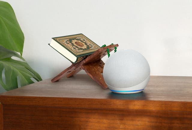 جهاز اليكسا امازون ايكو دوت الجيل الخامس يدعم العربي Amazon Echo Dot 5th Gen Smart Bluetooth Speaker With Alexa