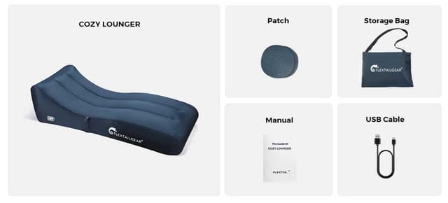 سرير هوائي فليكس تيل 2600 مللي أمبير Flextail One-Key Automatic Inflatable Air Lounger