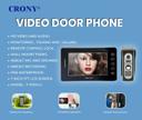 جهاز انتركوم جرس باب مع كاميرا كروني 7 بوصة Crony Visual Wireless doorbell HD Digital Camera - SW1hZ2U6MTQyNzYwMA==