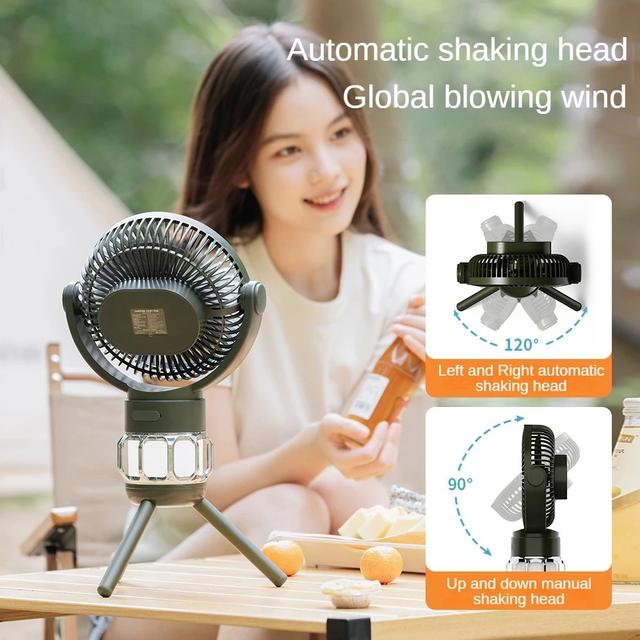 Remote Control Camping Electric Portable Fan 10000mah - SW1hZ2U6MTQyMTI3Mw==