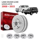Toyota Land Cruiser LC200 and Lexus LX570 (2008-2015) - Drilled and Slotted Brake Disc Rotors by PowerStop Evolution - SW1hZ2U6MzA1ODM5OA==
