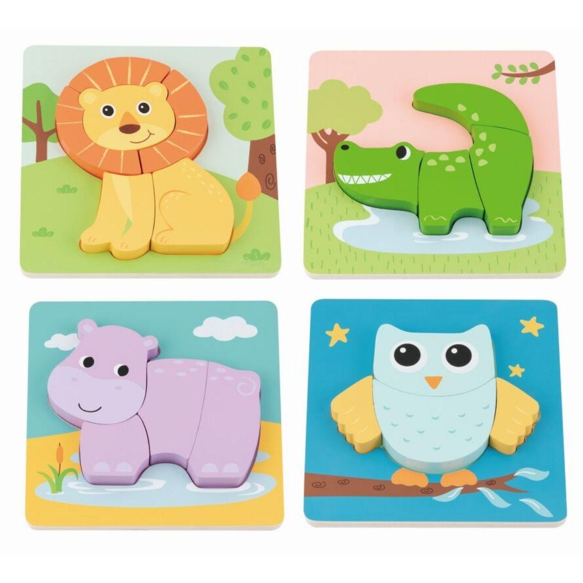 لعبة بازل 4 قطع ليلين Lelin Chunky Animal puzzle 4pcs