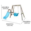 العاب اطفال خارجية زحليقة مع مرجيحة كيد كرافت Kidkraft Swing With Slide First Play Outdoor Playset