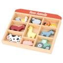 العاب خشبية للاطفال ليلين Lelin Farm Animals And Wooden Box