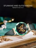 ساعة يد ذكية نسائية جرين سواروفسكي Green lion Swarovski Smart Watch For Women