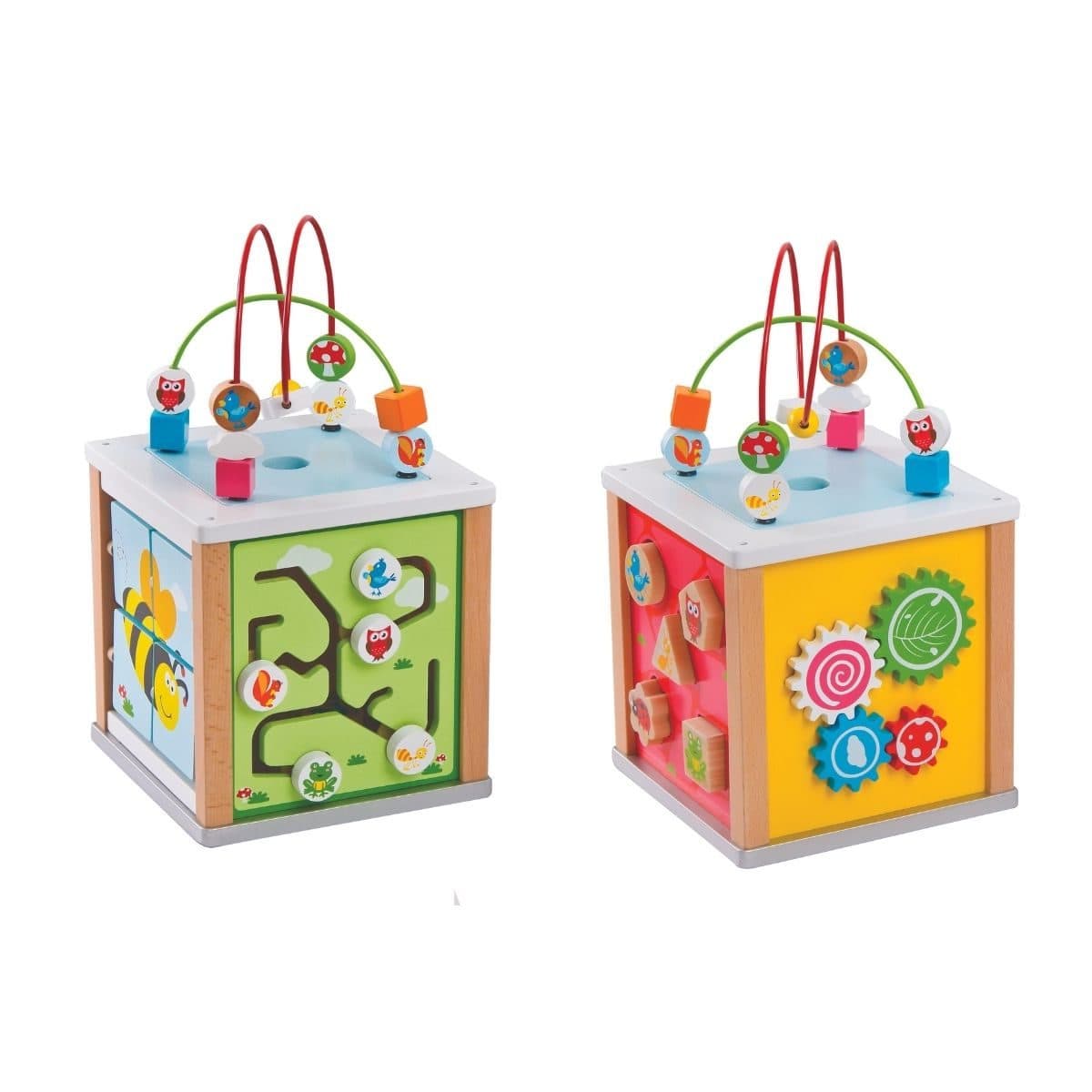 لعبة مكعب النشاط للاطفال 6 في 1 ليلين Lelin The Nature Activity Cube