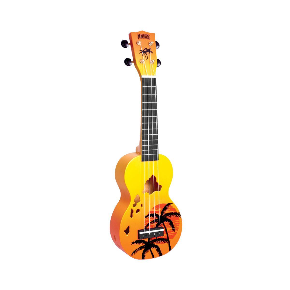 Mahalo Ukulele Hawaii Orange Burst