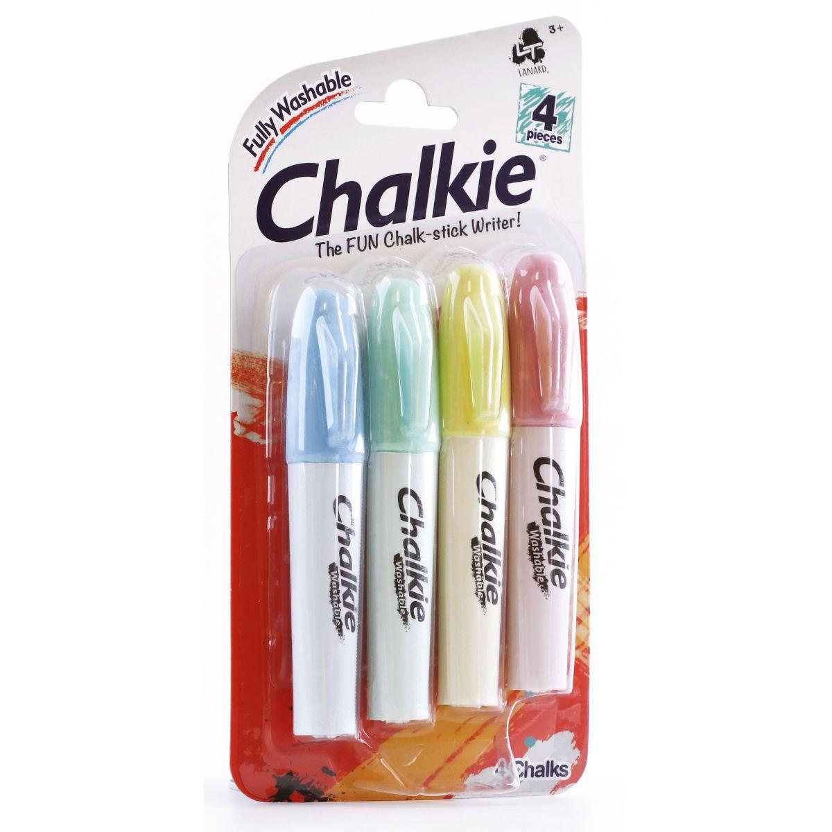 طباشير 4 قطع شالكي Chalkie 4 Pcs Fun Chalk Writer