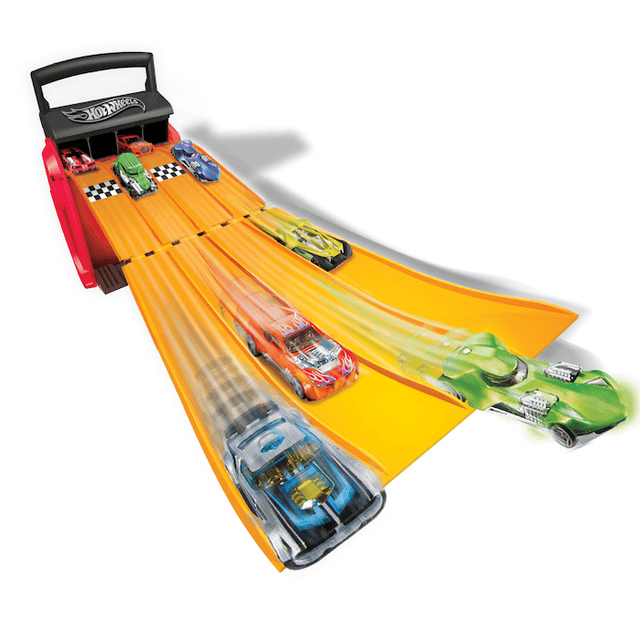حقيبة تخزين سيارات هوت ويلز 20 قطعة + مسار سباق Hot Wheels Multi Launcher Car Case