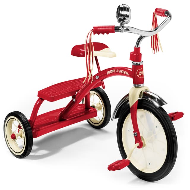 سيكل ثلاث عجلات أحمر راديو فلاير Radio Flyer Classic Red Dual Deck Tricycle