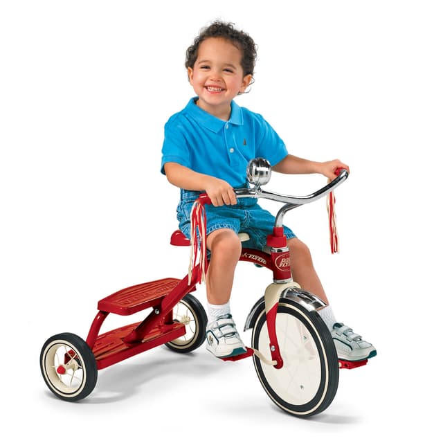 سيكل ثلاث عجلات أحمر راديو فلاير Radio Flyer Classic Red Dual Deck Tricycle