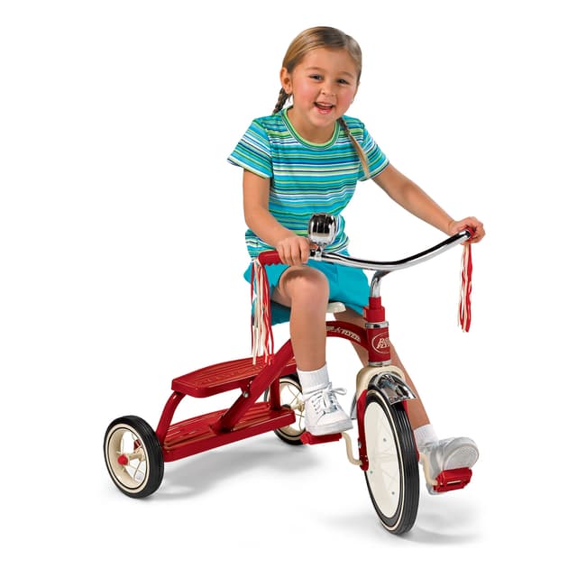 سيكل ثلاث عجلات أحمر راديو فلاير Radio Flyer Classic Red Dual Deck Tricycle