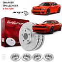 Dodge SRT 392 Hellcat Charger Challenger (2015 to 2023) - Drilled and Slotted Brake Disc Rotors by PowerStop Evolution - SW1hZ2U6MzA1MzcxMA==