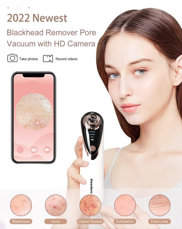 Jisszhou Blackhead Remover Vacuum with Camera And 4 Suction Heads