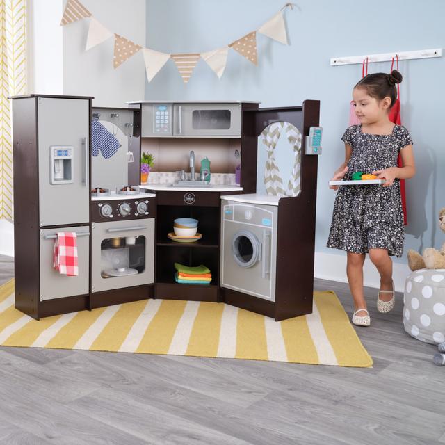 Kidkraft Ultimate Corner Play Kitchen Espresso - SW1hZ2U6MTQ2ODQwMQ==