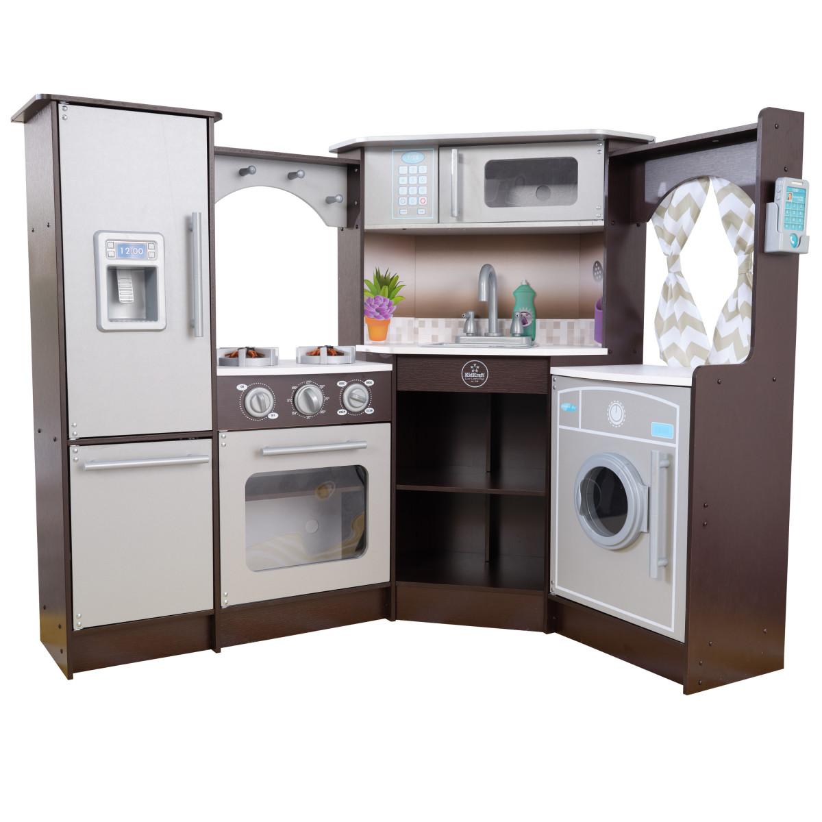 لعبة مطبخ كبير خشب كيد كرافت  Kidkraft Wooden Play Kitchen Espresso