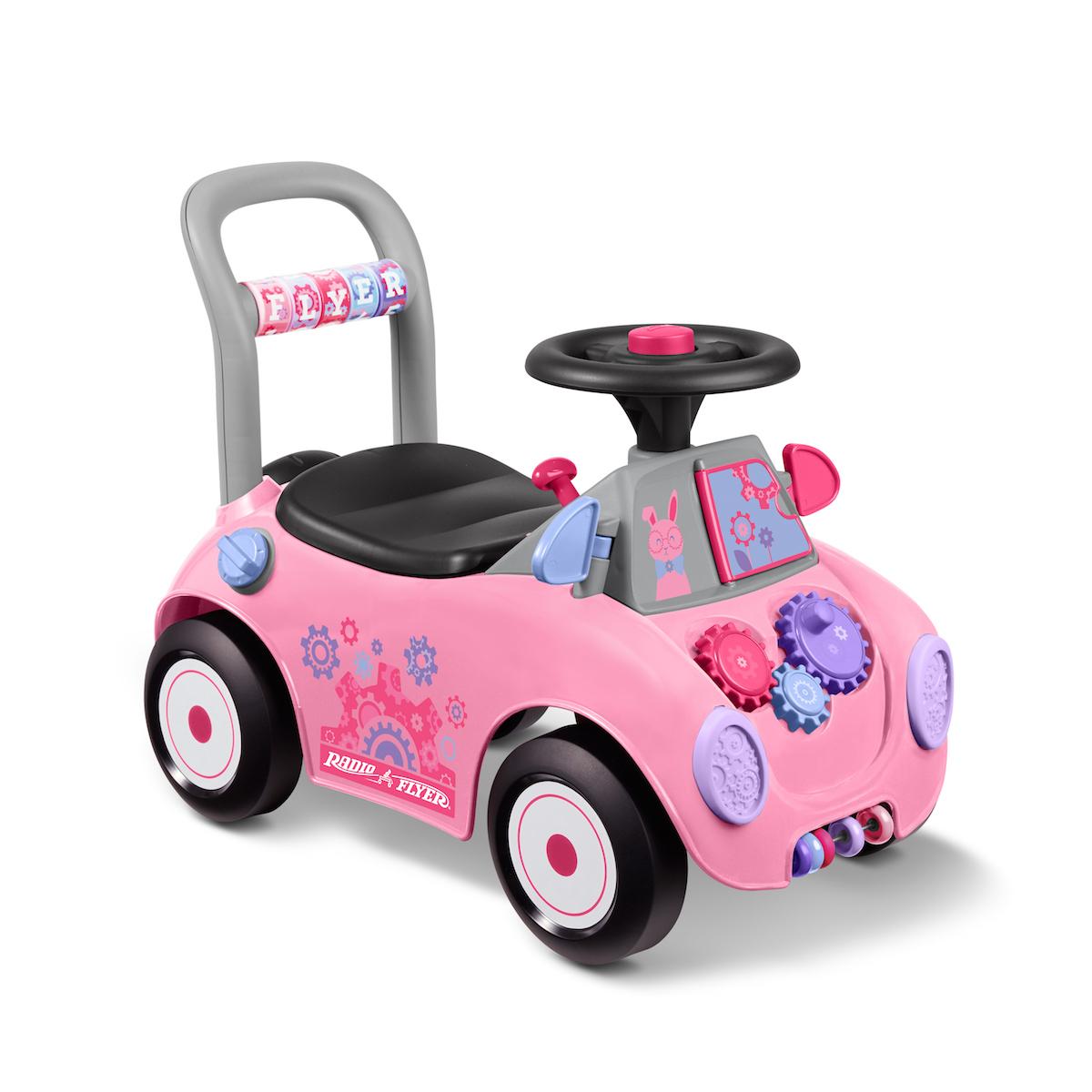 عربة قيادة للاطفال زهري راديو فلاير Radio Flyer Busy Buggy Pink