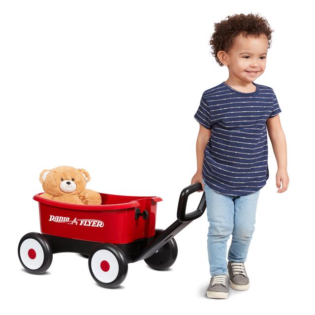 لعبة عربة اطفال 2 في 1 راديو فلاير Radio Flyer My 1st 2 In 1 Wagon With Teddy Bear