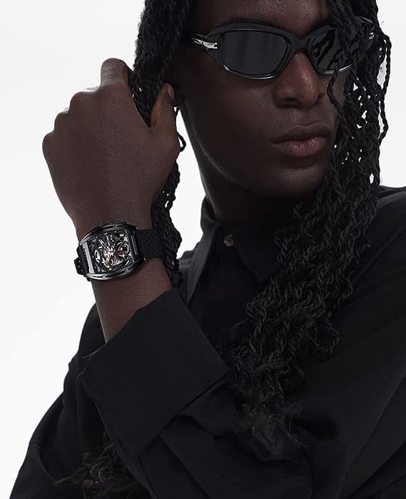 Ciga Design Watch Automatic Mechanical Skeleton Wristwatch