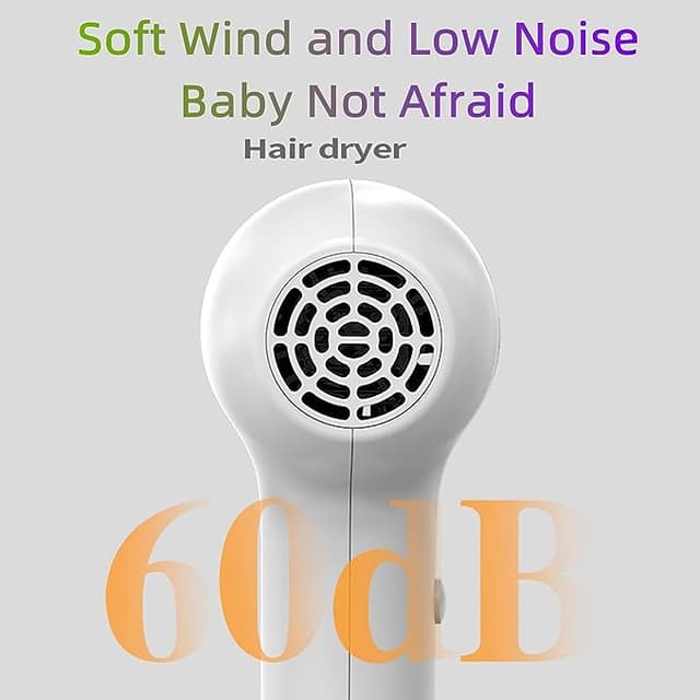 مجفف شعر صغير لاسلكي للأطفال Cordless Kids Mini Small Hair Blow Dryer for Baby Skin