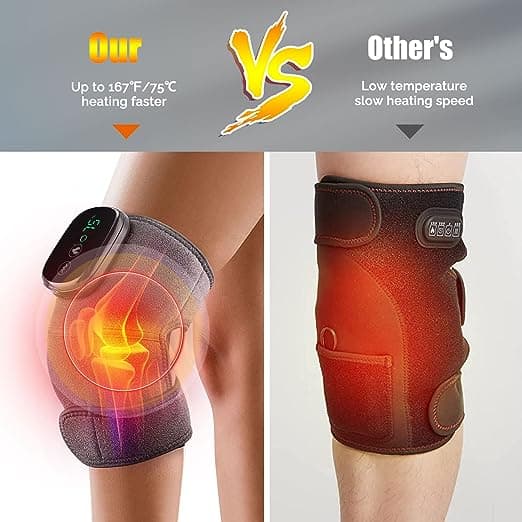 جهاز مساج الركبة لاسلكي الاحترافي Electric Cordless Heated Knee Massager - 296322