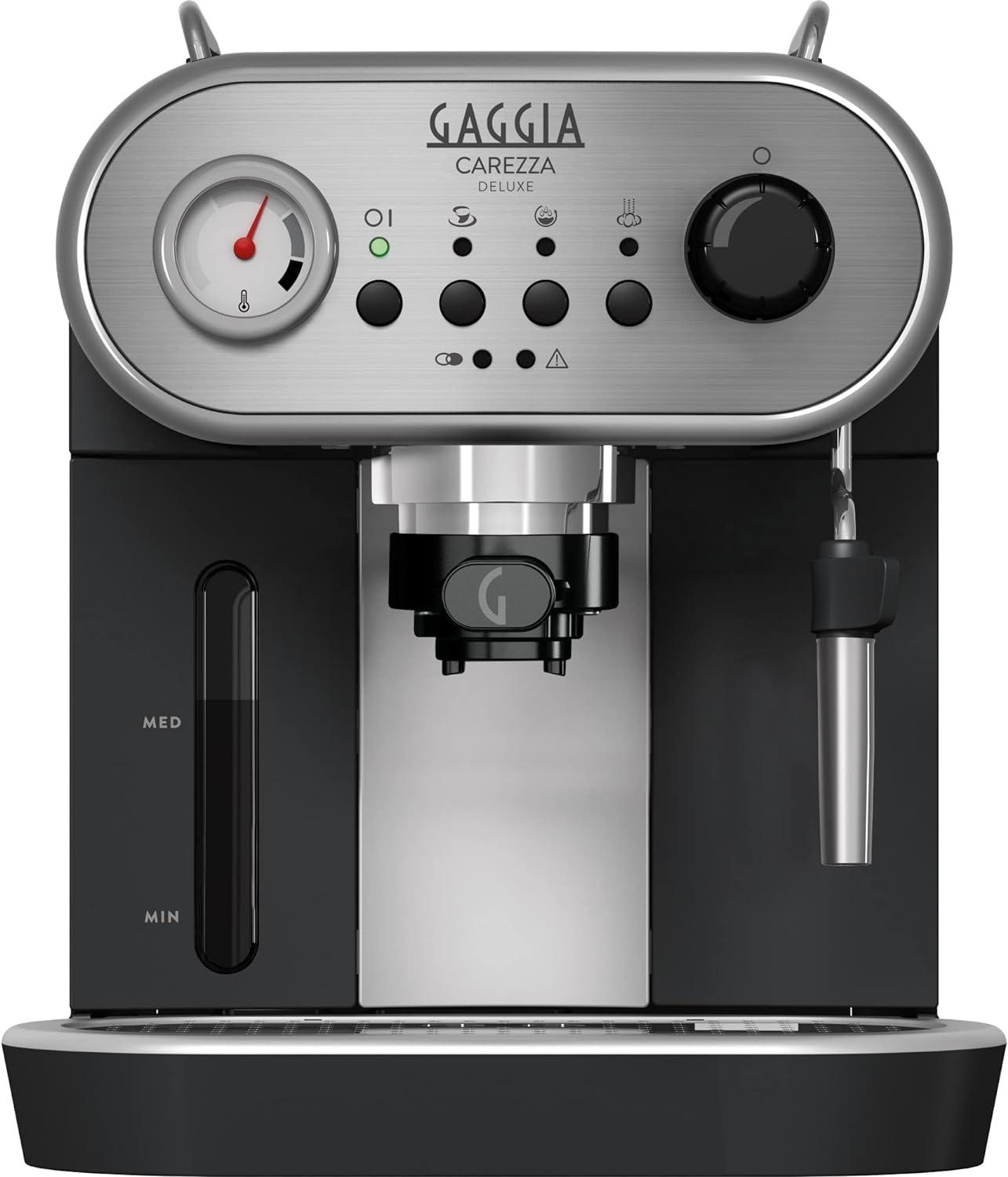 ماكينة قهوة اسبريسو ايطالية جاجيا كاريزا 15 بار 1900 واط Gaggia Carezza Deluxe Coffee Machine