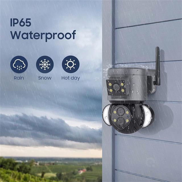 كاميرا مراقبة خارجية عن طريق الجوال بالطاقة الشمسية 360 درجة Inqmegapro 4MP Security Camera Outdoor 10X Optical Zoom - SW1hZ2U6MTQ1NDQyNQ==