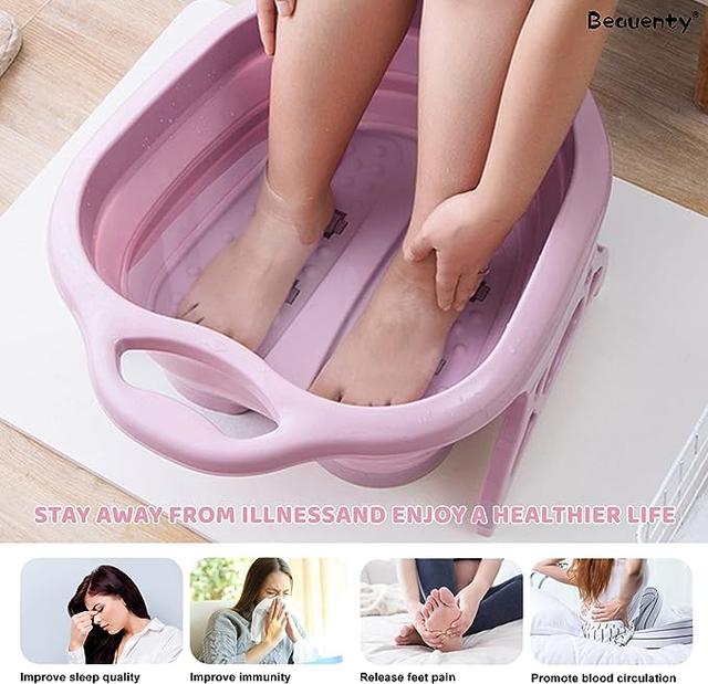 حوض نقع القدمين مع بكرات تدليك Foot Spa Bath Tub Foot with Massaging Rollers