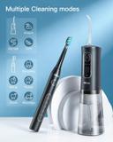 جهاز خيط الاسنان المائي وفرشاة أسنان بيتفاي BitVae Water Flosser and Electric Toothbrush Combo - SW1hZ2U6MTQ1NDM0Mw==