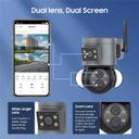 كاميرا مراقبة خارجية عن طريق الجوال بالطاقة الشمسية 360 درجة Inqmegapro 4MP Security Camera Outdoor 10X Optical Zoom