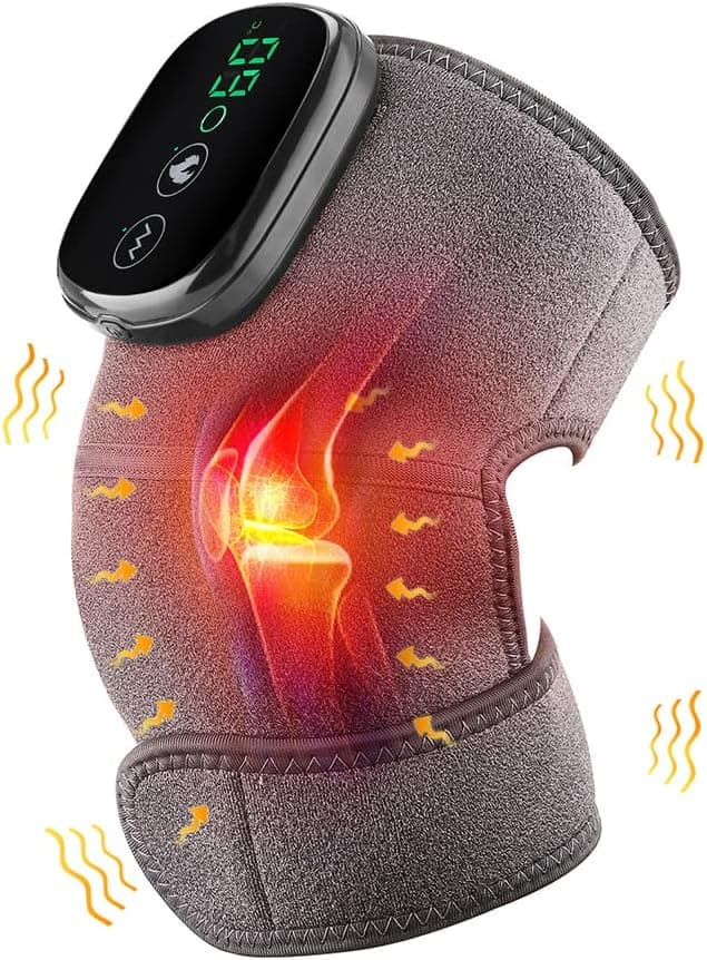 Electric Cordless Heated Knee Massager with Vibration