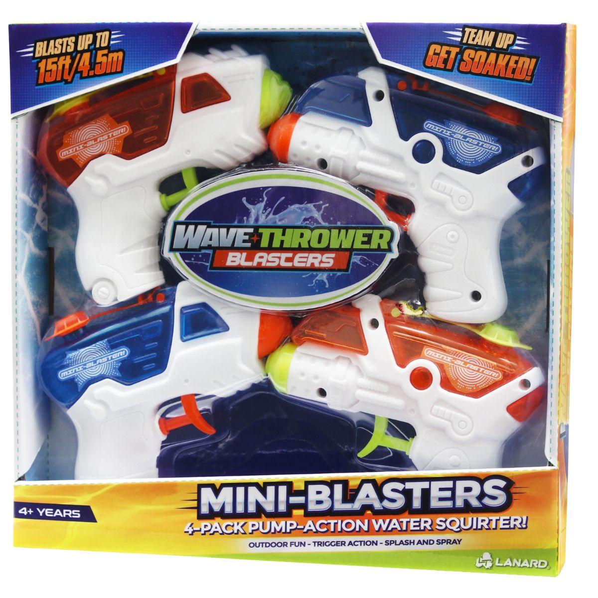 Wave Thrower Mini Blasters 4 Pack