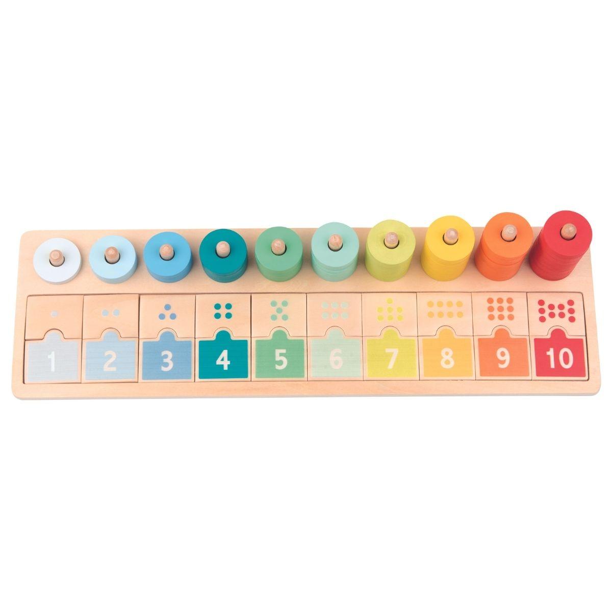 لعبة لوحة العد والفرز ليلين Lelin 1-10 Counting and Matching Board