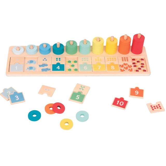 لعبة لوحة العد والفرز ليلين Lelin 1-10 Counting and Matching Board - SW1hZ2U6MTQ2Njg4Ng==