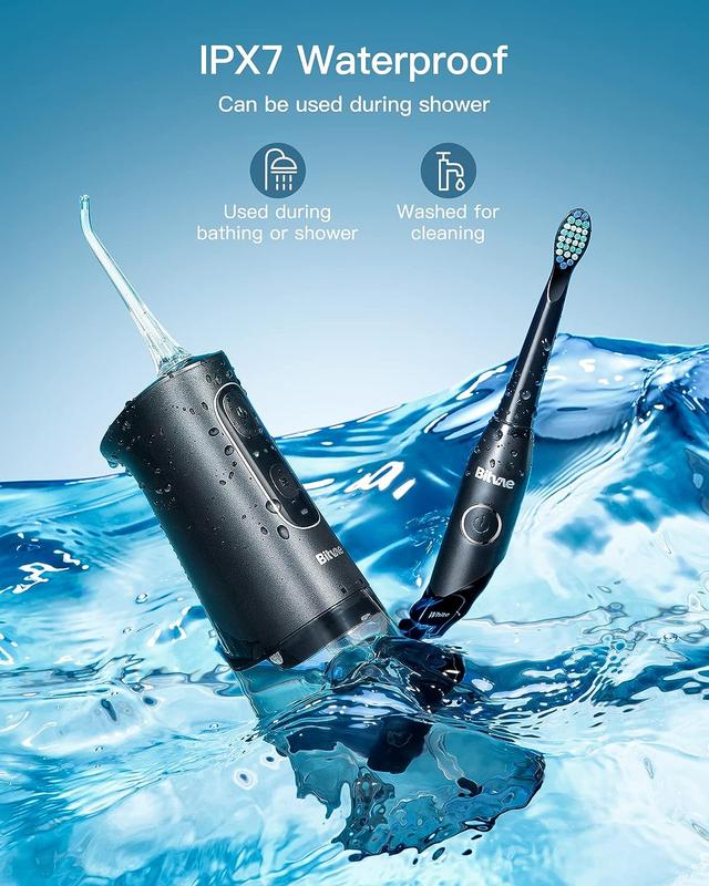 جهاز خيط الاسنان المائي وفرشاة أسنان بيتفاي BitVae Water Flosser and Electric Toothbrush Combo - SW1hZ2U6MTQ1NDM1MQ==