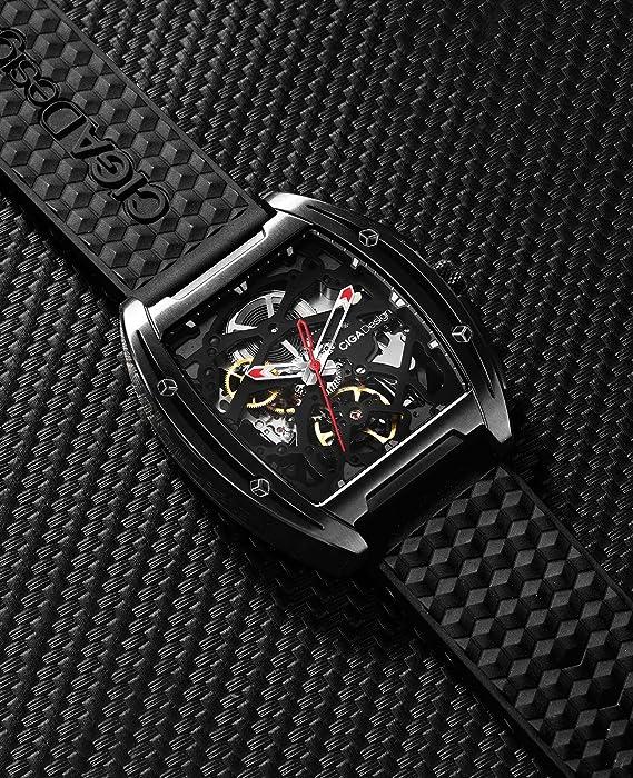 ساعة رجالية فخمة ميكانيكية سيجا ديزاين Ciga Design Watch Automatic Mechanical Skeleton Wristwatch - SW1hZ2U6MTQ3NDk0MQ==