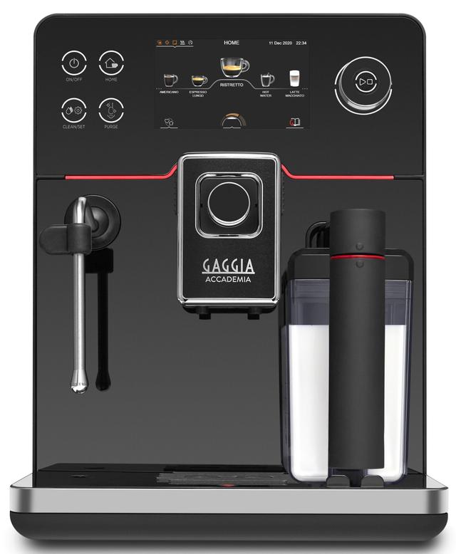 الة قهوة اسبريسو جاجيا مع صانعة رغوة الحليب مدمجة صناعة ايطالية Gaggia New Accademia Bean To Cup Espresso And Coffee Machine - SW1hZ2U6MTQ3MDQ3MA==